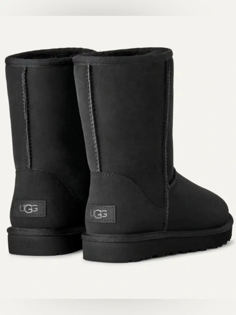 UGG Classic Black Short II Boots Size 10